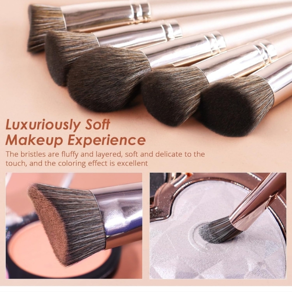 Makeup Brush Set, 12 Pcs - Picture 4 of 6